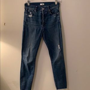 Mother Denim The Ankle Stunner Fray